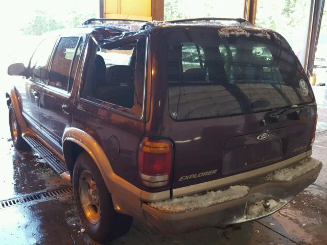 1FMDU84P5YZC62482 - 2000 FORD EXPLORER E BURGUNDY photo 3