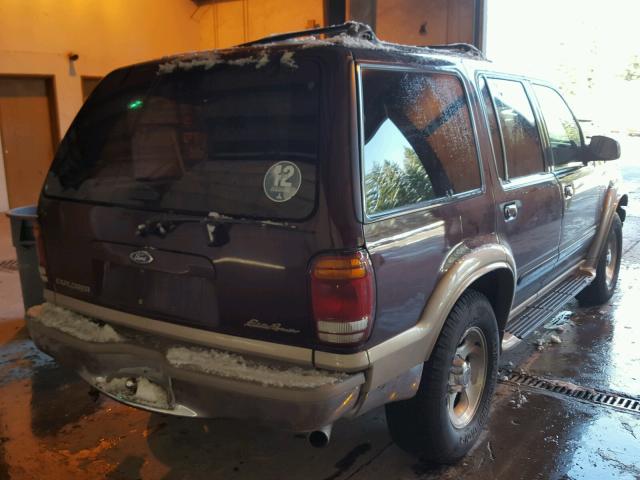1FMDU84P5YZC62482 - 2000 FORD EXPLORER E BURGUNDY photo 4