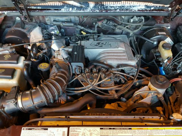 1FMDU84P5YZC62482 - 2000 FORD EXPLORER E BURGUNDY photo 7