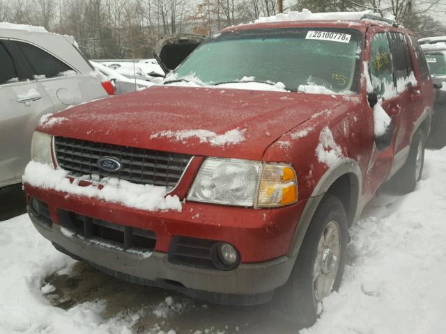 1FMZU73K82UD29389 - 2002 FORD EXPLORER X RED photo 2