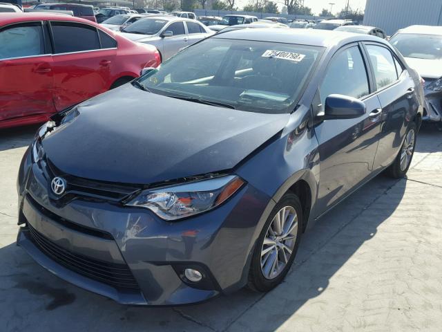 5YFBURHEXFP227051 - 2015 TOYOTA COROLLA L GRAY photo 2