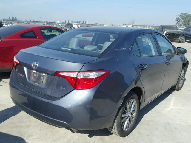 5YFBURHEXFP227051 - 2015 TOYOTA COROLLA L GRAY photo 4