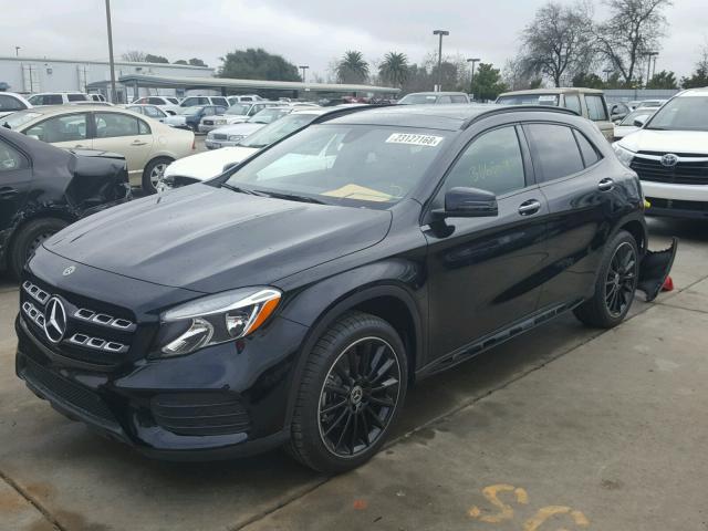 WDCTG4EB5JJ406209 - 2018 MERCEDES-BENZ GLA 250 BLACK photo 2