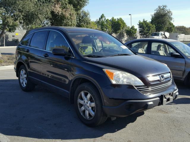 JHLRE38717C063454 - 2007 HONDA CR-V EXL BLACK photo 1