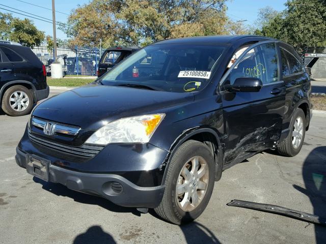 JHLRE38717C063454 - 2007 HONDA CR-V EXL BLACK photo 2