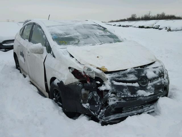 JTDKN3DU5C1482665 - 2012 TOYOTA PRIUS WHITE photo 1