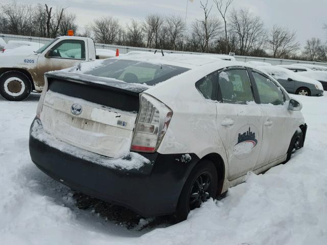 JTDKN3DU5C1482665 - 2012 TOYOTA PRIUS WHITE photo 4