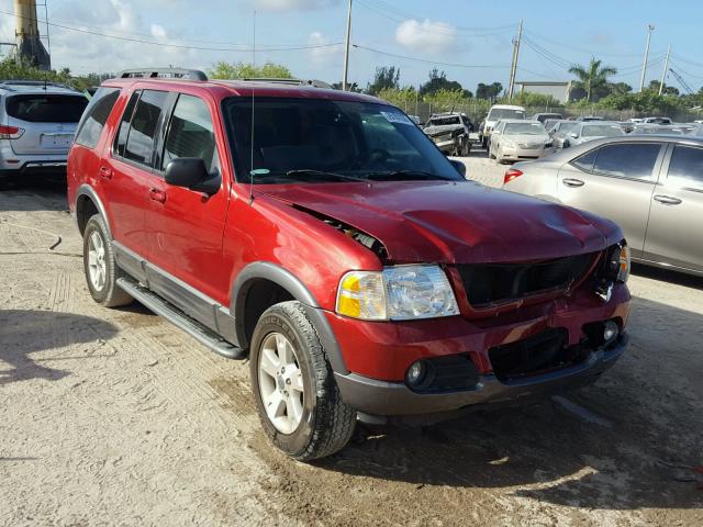 1FMZU63K93UA52957 - 2003 FORD EXPLORER X RED photo 1