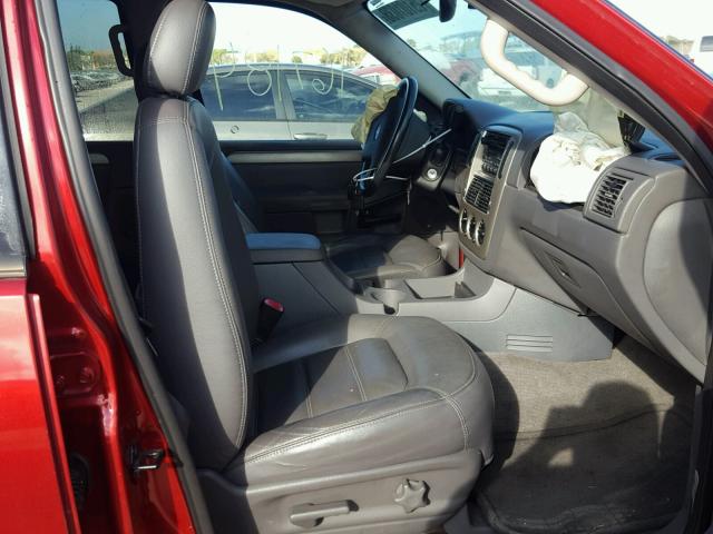 1FMZU63K93UA52957 - 2003 FORD EXPLORER X RED photo 5