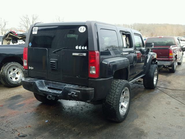 5GTDN136368312020 - 2006 HUMMER H3 BLACK photo 4