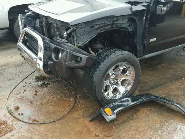 5GTDN136368312020 - 2006 HUMMER H3 BLACK photo 9