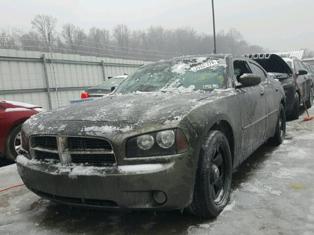 2B3KA43HX8H299908 - 2008 DODGE CHARGER BLACK photo 2