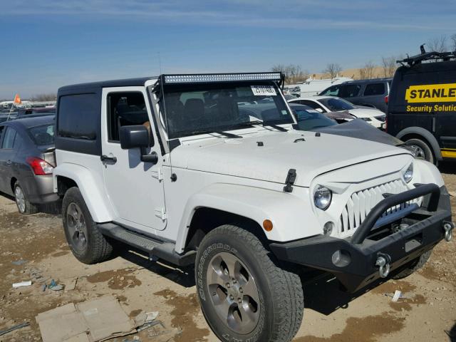 1C4AJWBG8GL159548 - 2016 JEEP WRANGLER S WHITE photo 1