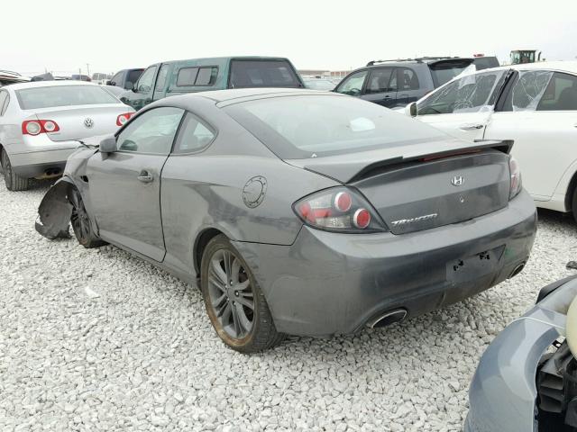 KMHHM66D17U248793 - 2007 HYUNDAI TIBURON GS GRAY photo 3