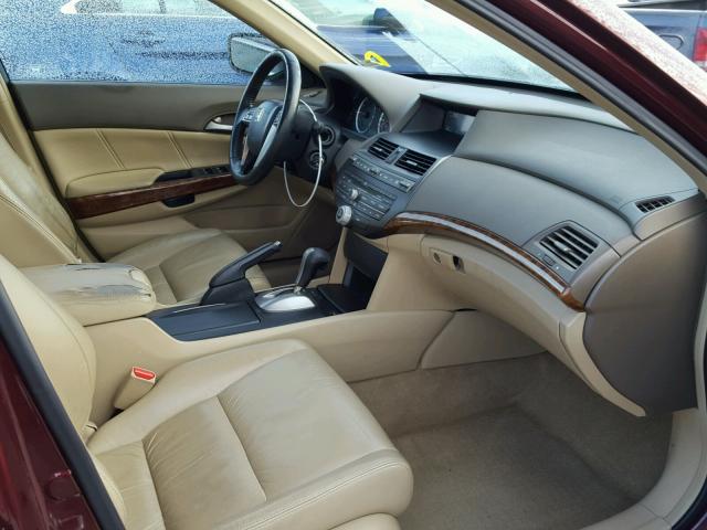 1HGCP26878A099067 - 2008 HONDA ACCORD EXL MAROON photo 5