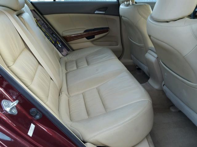 1HGCP26878A099067 - 2008 HONDA ACCORD EXL MAROON photo 6