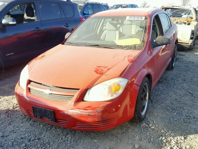 1G1AK55F567774343 - 2006 CHEVROLET COBALT LS RED photo 2