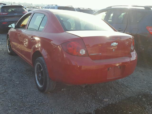 1G1AK55F567774343 - 2006 CHEVROLET COBALT LS RED photo 3