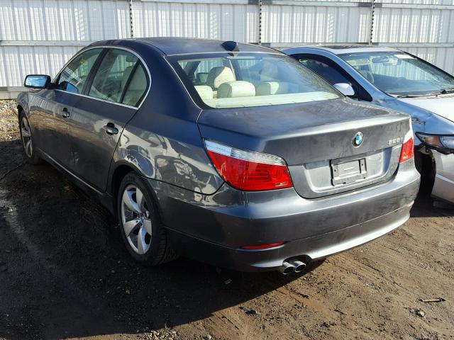 WBANU535X8CT08976 - 2008 BMW 528 I GRAY photo 3
