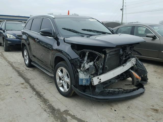 5TDDKRFH7ES009635 - 2014 TOYOTA HIGHLANDER BLACK photo 1