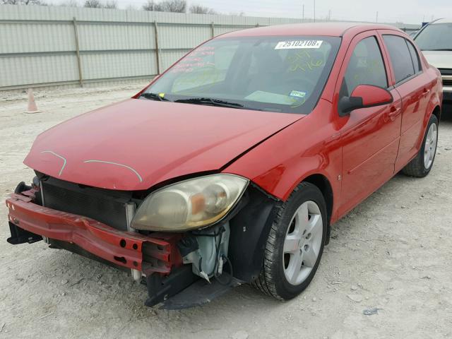 1G1AL58F087319976 - 2008 CHEVROLET COBALT LT RED photo 2