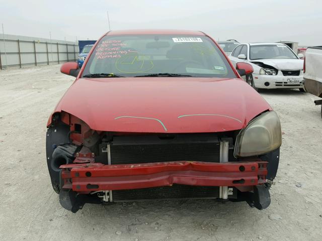 1G1AL58F087319976 - 2008 CHEVROLET COBALT LT RED photo 9