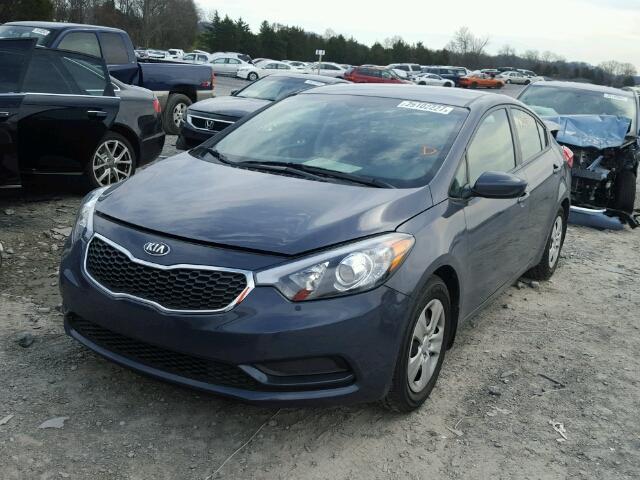 KNAFK4A68G5598525 - 2016 KIA FORTE GRAY photo 2