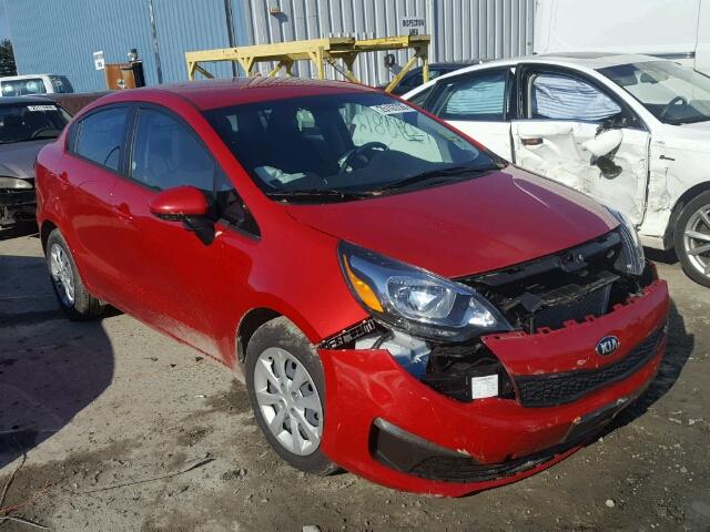 KNADM4A34H6104003 - 2017 KIA RIO LX RED photo 1