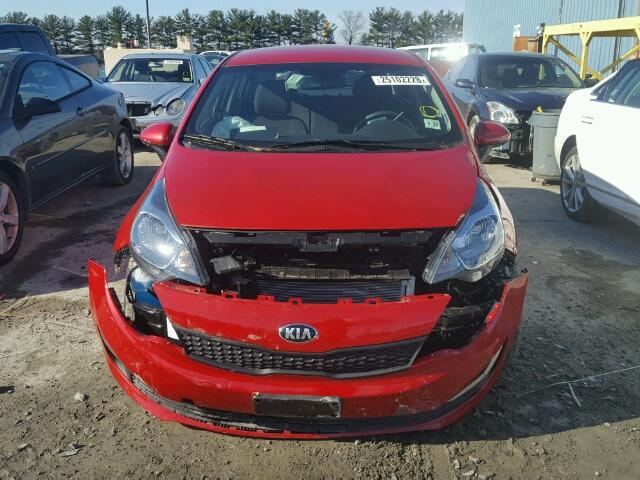 KNADM4A34H6104003 - 2017 KIA RIO LX RED photo 9