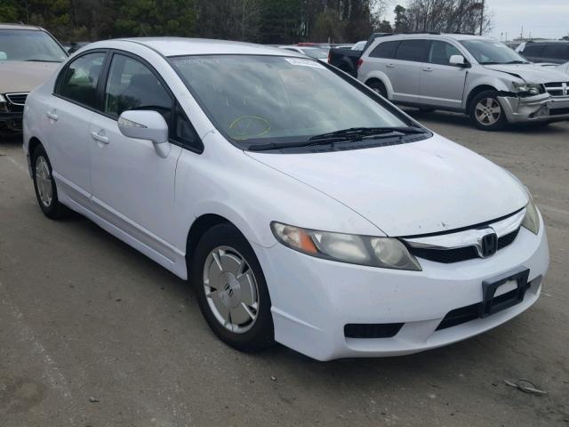 JHMFA36229S010143 - 2009 HONDA CIVIC HYBR WHITE photo 1