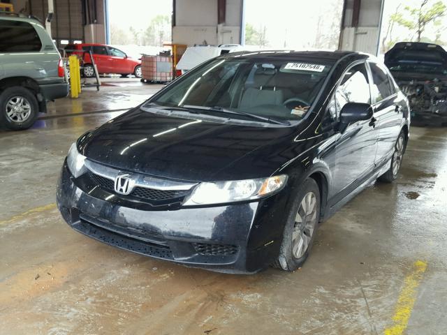 2HGFA16829H352341 - 2009 HONDA CIVIC EX შავი ფოტო 2
