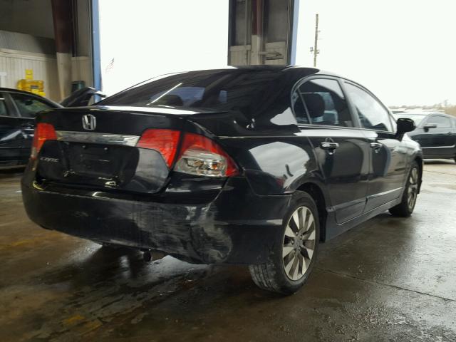 2HGFA16829H352341 - 2009 HONDA CIVIC EX შავი ფოტო 4
