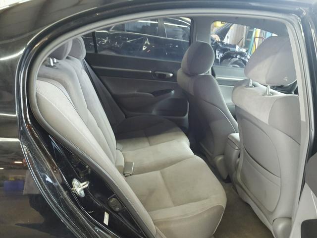 2HGFA16829H352341 - 2009 HONDA CIVIC EX შავი ფოტო 6