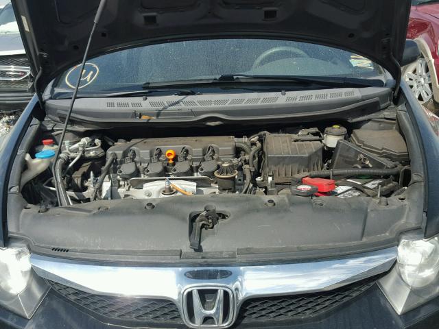 2HGFA16829H352341 - 2009 HONDA CIVIC EX შავი ფოტო 7