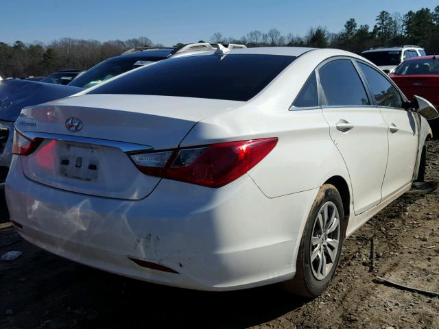 5NPEB4AC6CH334962 - 2012 HYUNDAI SONATA GLS WHITE photo 4