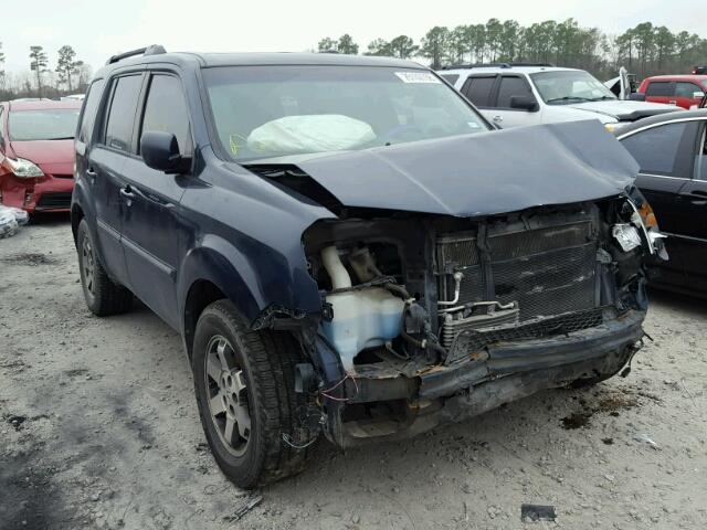 5FNYF38979B001781 - 2009 HONDA PILOT TOUR BLUE photo 1