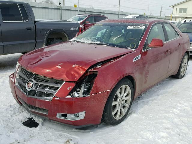 1G6DT57V480213569 - 2008 CADILLAC CTS HI FEA RED photo 2