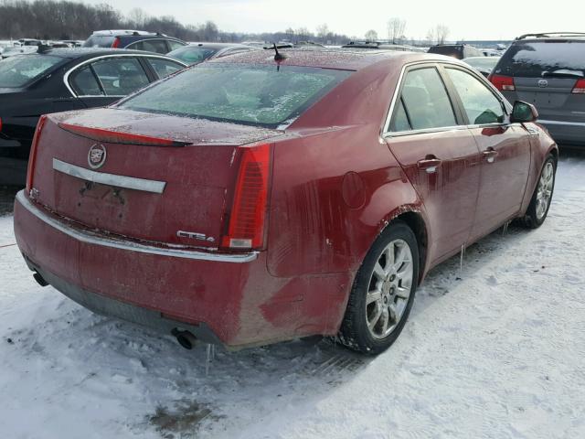 1G6DT57V480213569 - 2008 CADILLAC CTS HI FEA RED photo 4