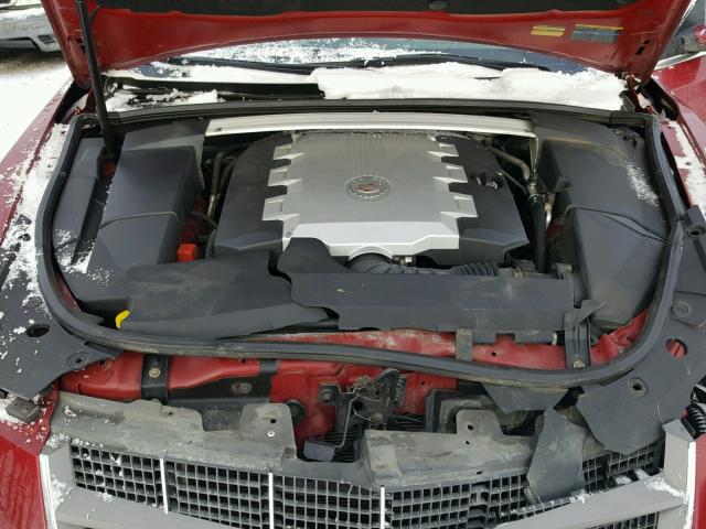 1G6DT57V480213569 - 2008 CADILLAC CTS HI FEA RED photo 7