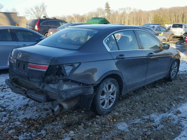 1HGCP2F4XBA002500 - 2011 HONDA ACCORD LXP GRAY photo 4