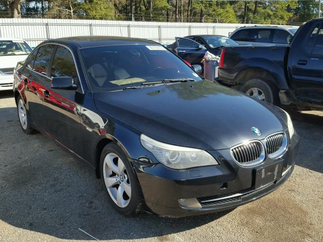 WBANU53558CT00316 - 2008 BMW 528 I BLACK photo 1