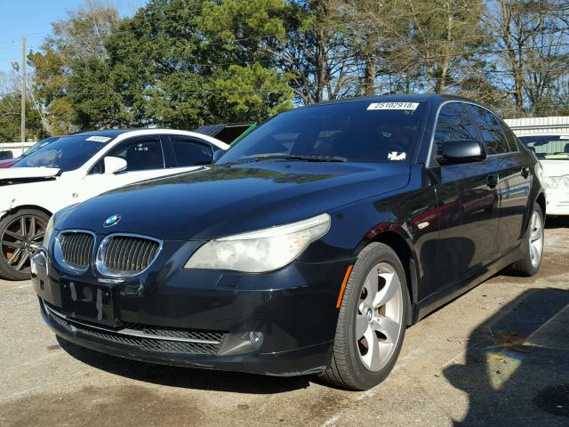 WBANU53558CT00316 - 2008 BMW 528 I BLACK photo 2