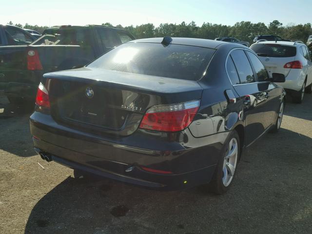 WBANU53558CT00316 - 2008 BMW 528 I BLACK photo 4