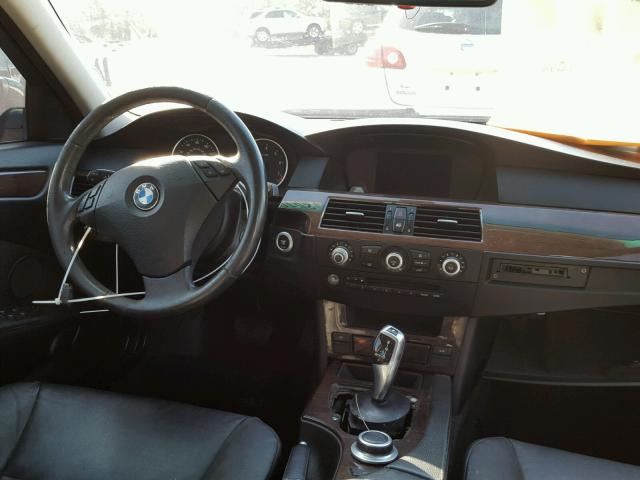 WBANU53558CT00316 - 2008 BMW 528 I BLACK photo 9