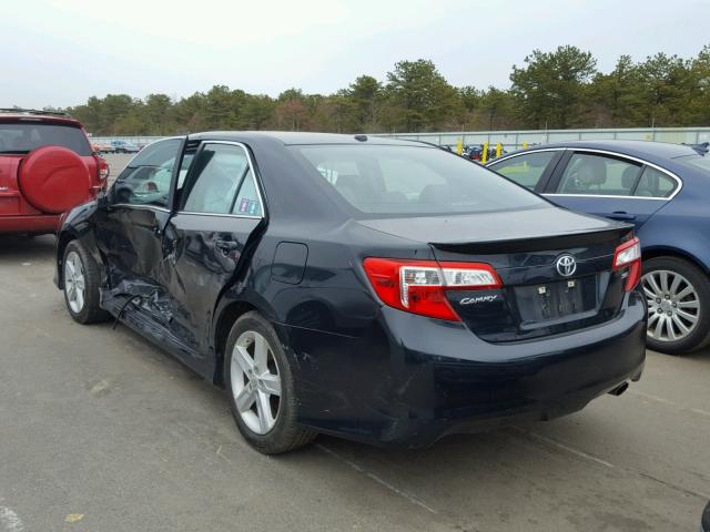 4T1BF1FK5CU014538 - 2012 TOYOTA CAMRY BASE BLACK photo 3