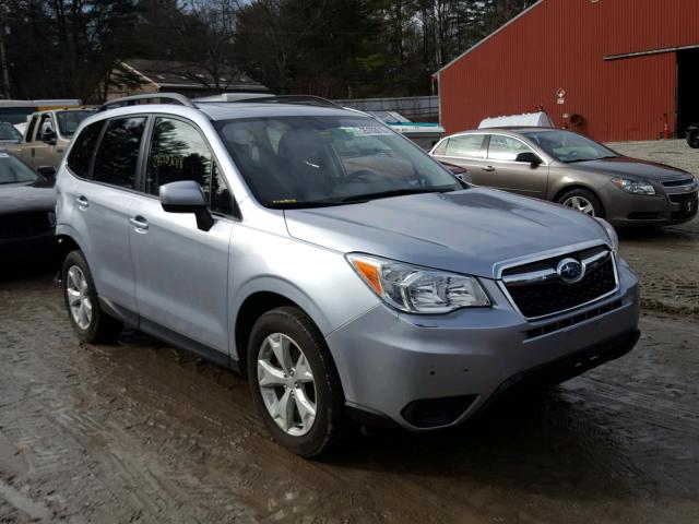 JF2SJAEC0EH469341 - 2014 SUBARU FORESTER 2 SILVER photo 1