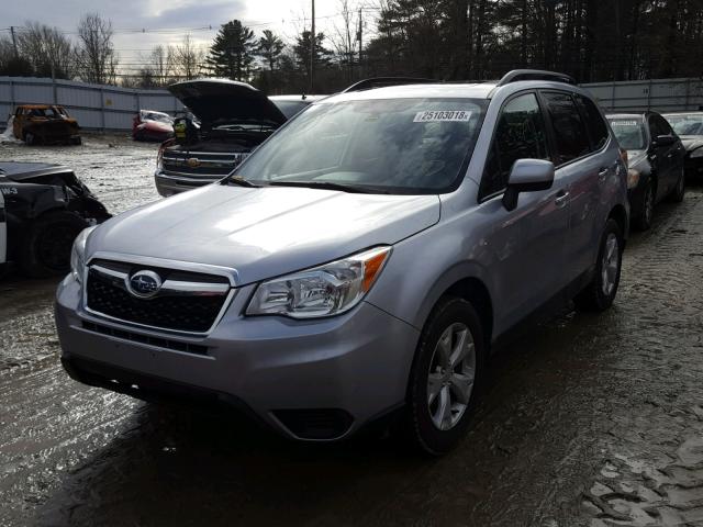 JF2SJAEC0EH469341 - 2014 SUBARU FORESTER 2 SILVER photo 2