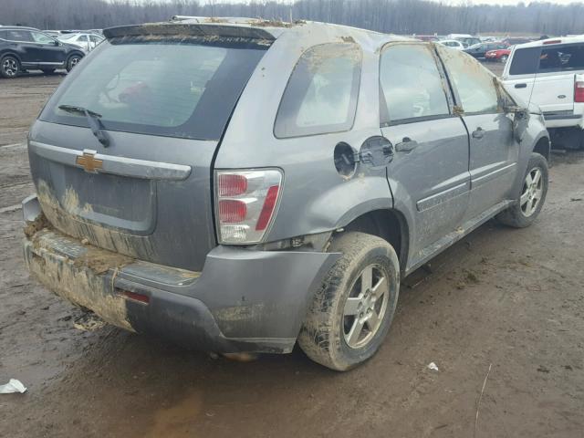 2CNDL13F666170311 - 2006 CHEVROLET EQUINOX LS GRAY photo 4