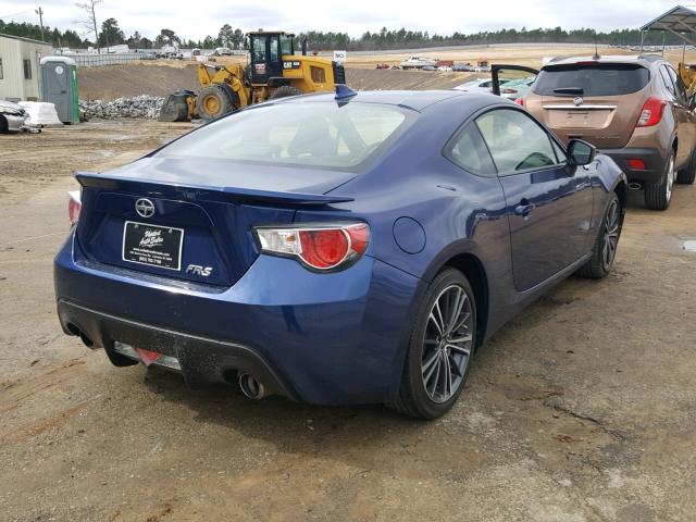 JF1ZNAA19F8711623 - 2015 TOYOTA SCION FR-S ლურჯი ფოტო 4