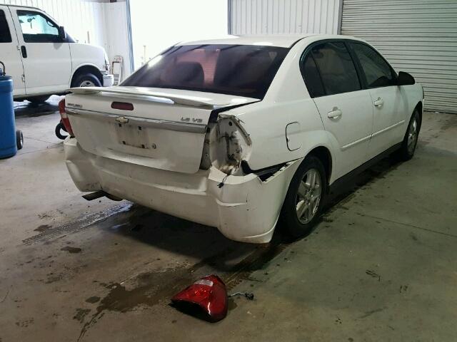 1G1ZT52815F261150 - 2005 CHEVROLET MALIBU LS WHITE photo 4